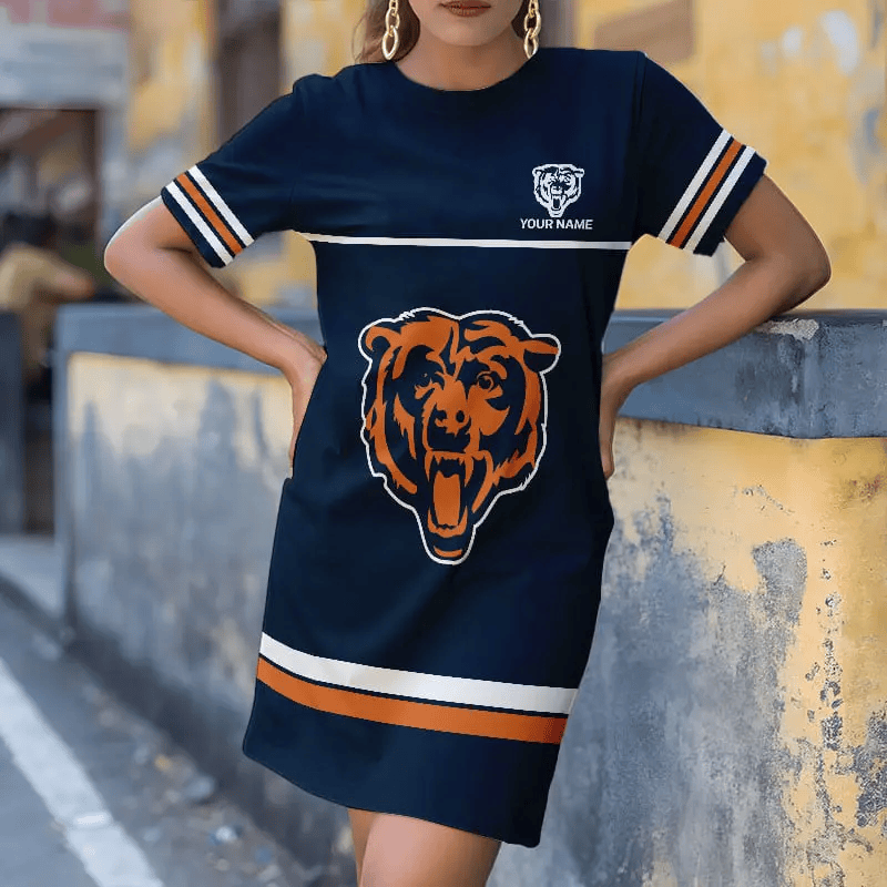 Chicago Bears Football Jersey Dress, Gift For Women
