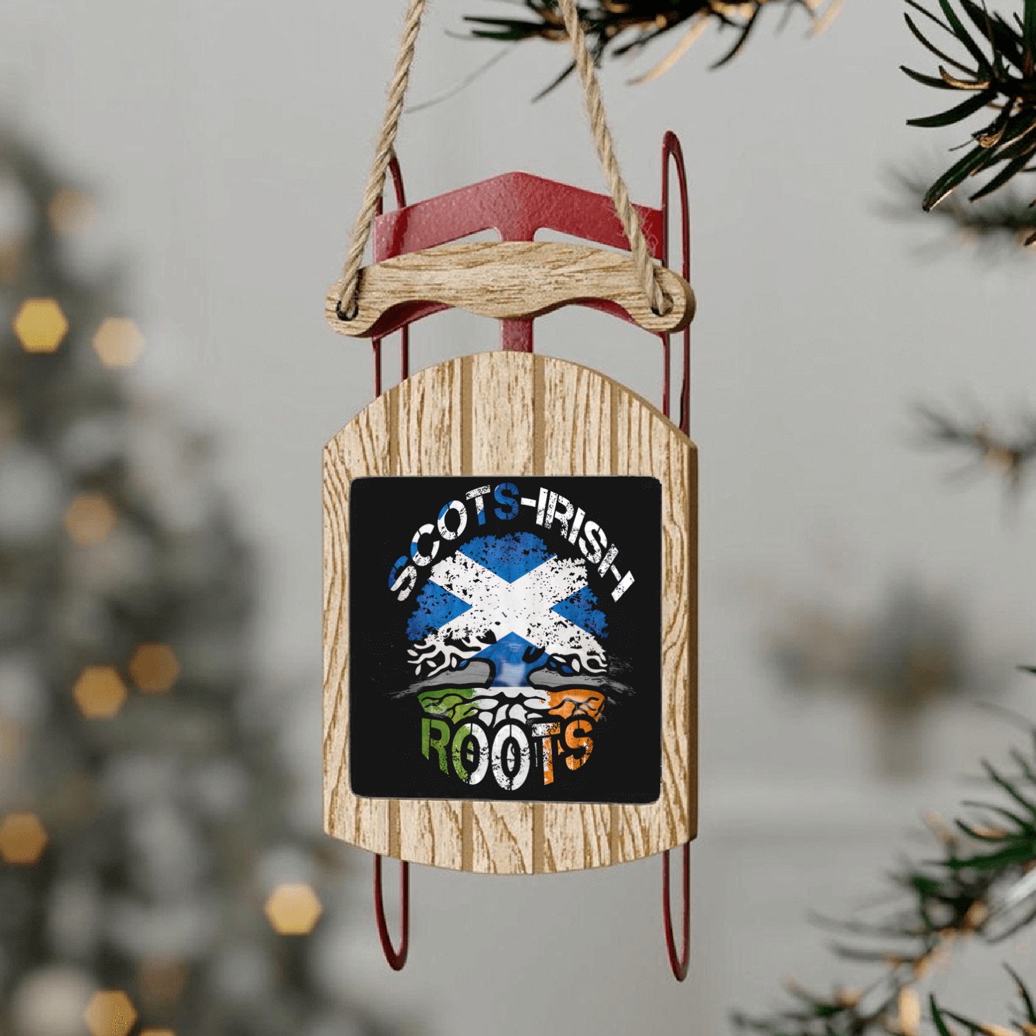 Scots-Irish - Scots-Irish Roots Sled Ornaments