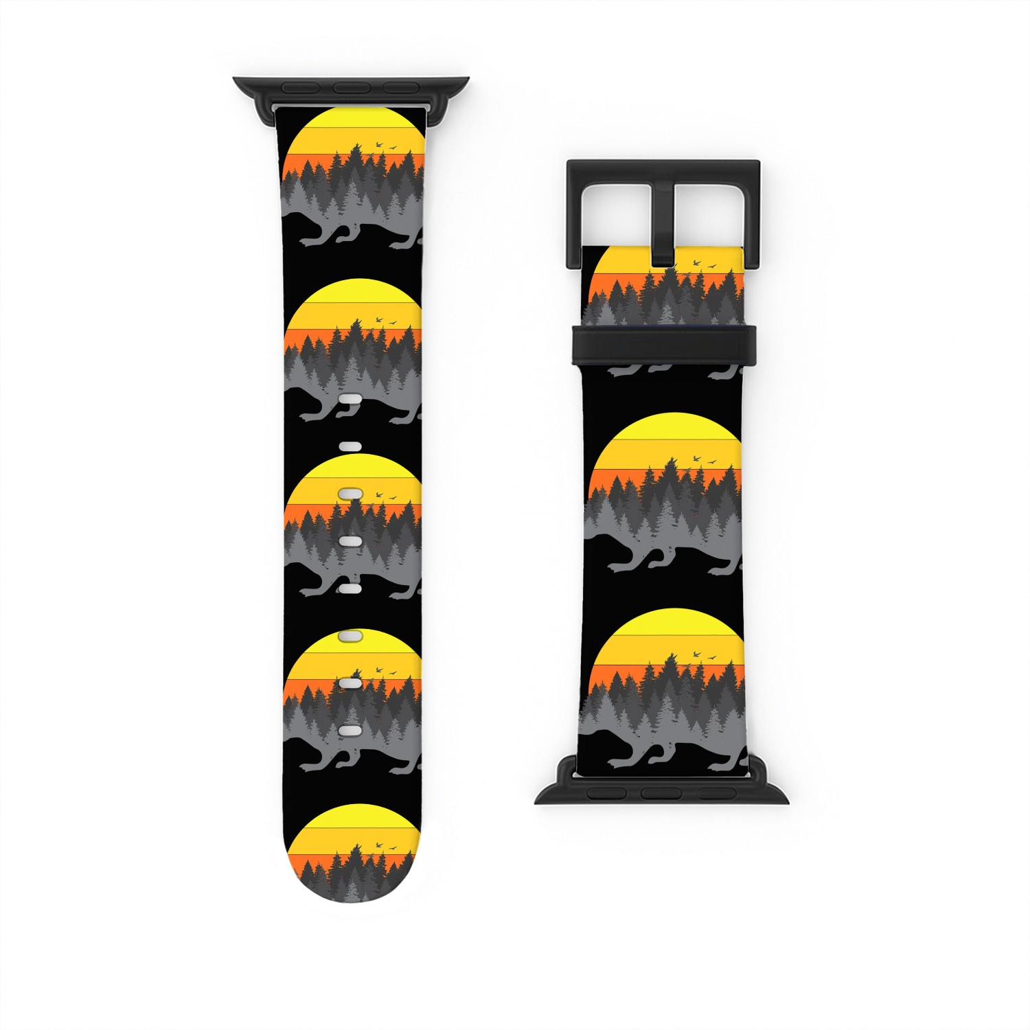 Nature Sunset Hedgehog Watch Bands For Apple Watch