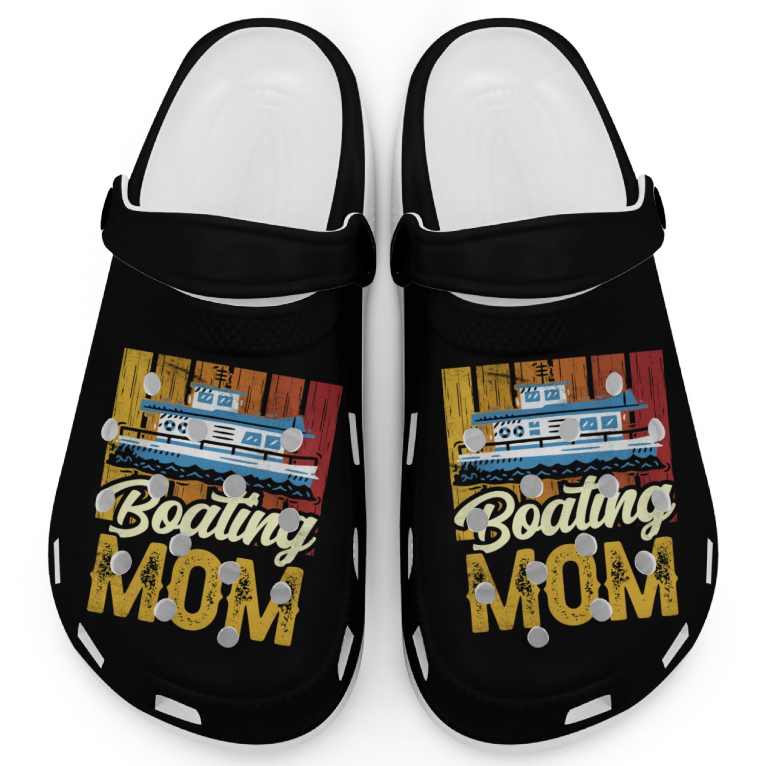 Boating Mom Yacht Boat Captain Ship Clogs