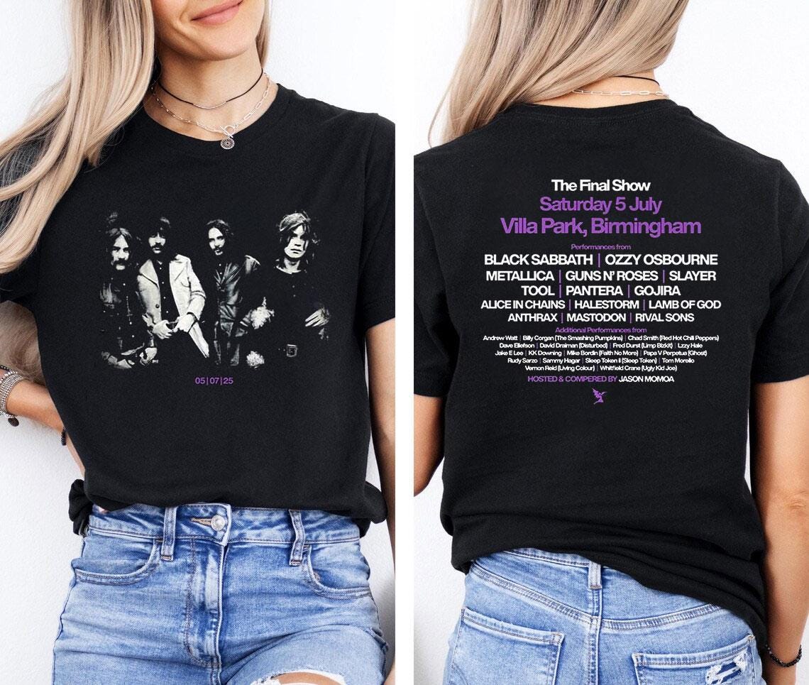 Black Sabbath Back To The Beginning 2025 T-Shirt