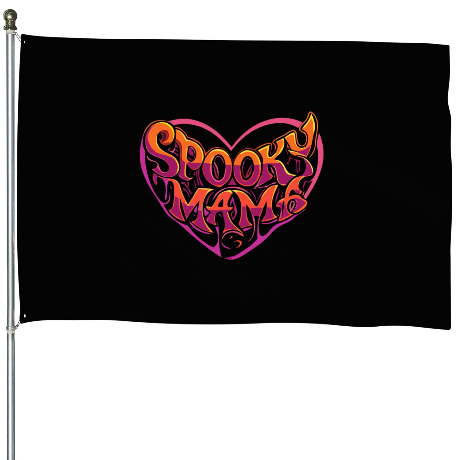 Spooky Mama House Flags