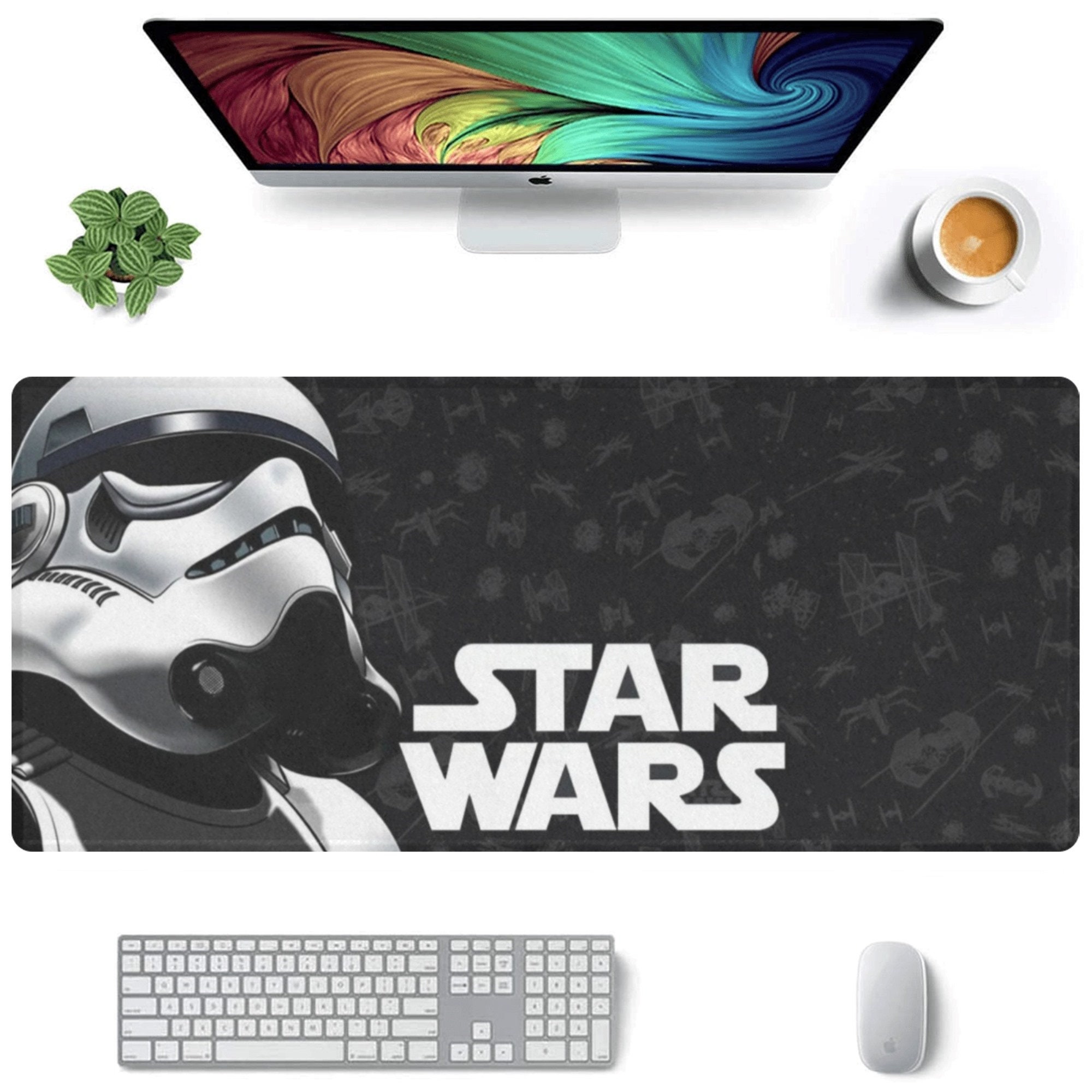 Storm Trooper Star Wars Desk Mat Suitable for Gamers, Content Creators, and Others