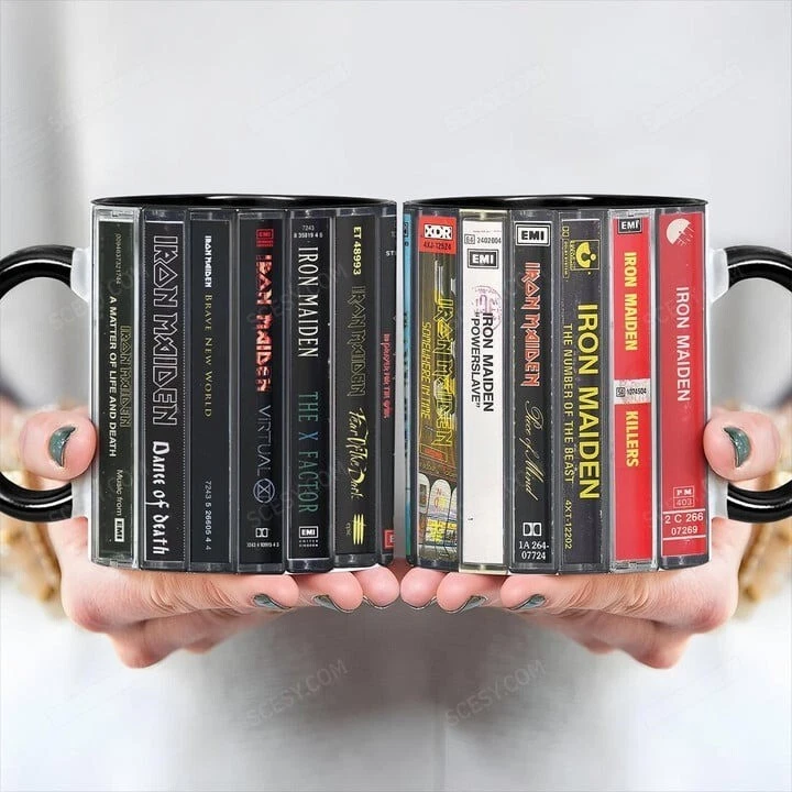 Iron Maiden Cassette Collection Retro Accent Mug