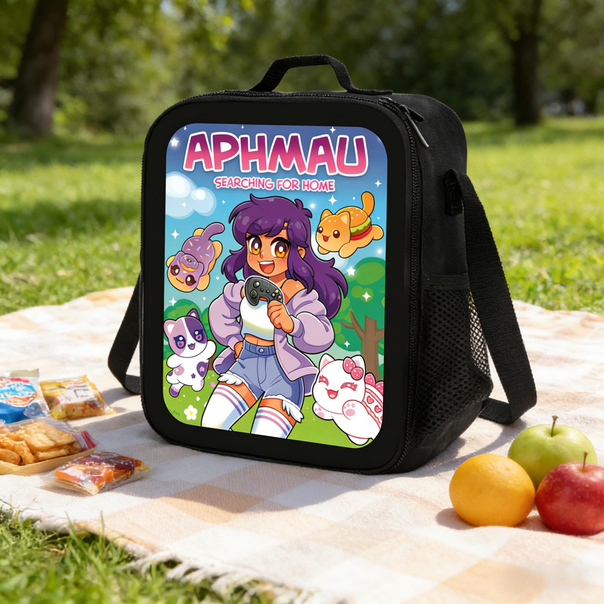 Aphmau: Searching for Home Lunch Bag, Kawaii Cat & Gaming Fan Tote