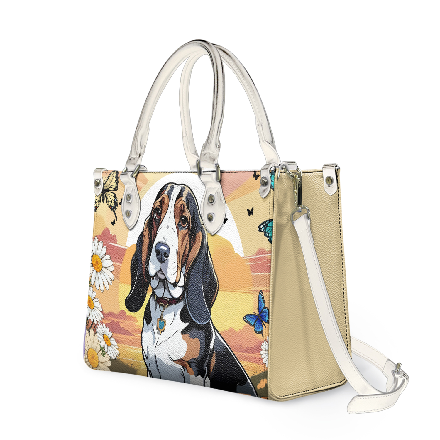 Basset hound Leather Bags, Dog Lover Gift