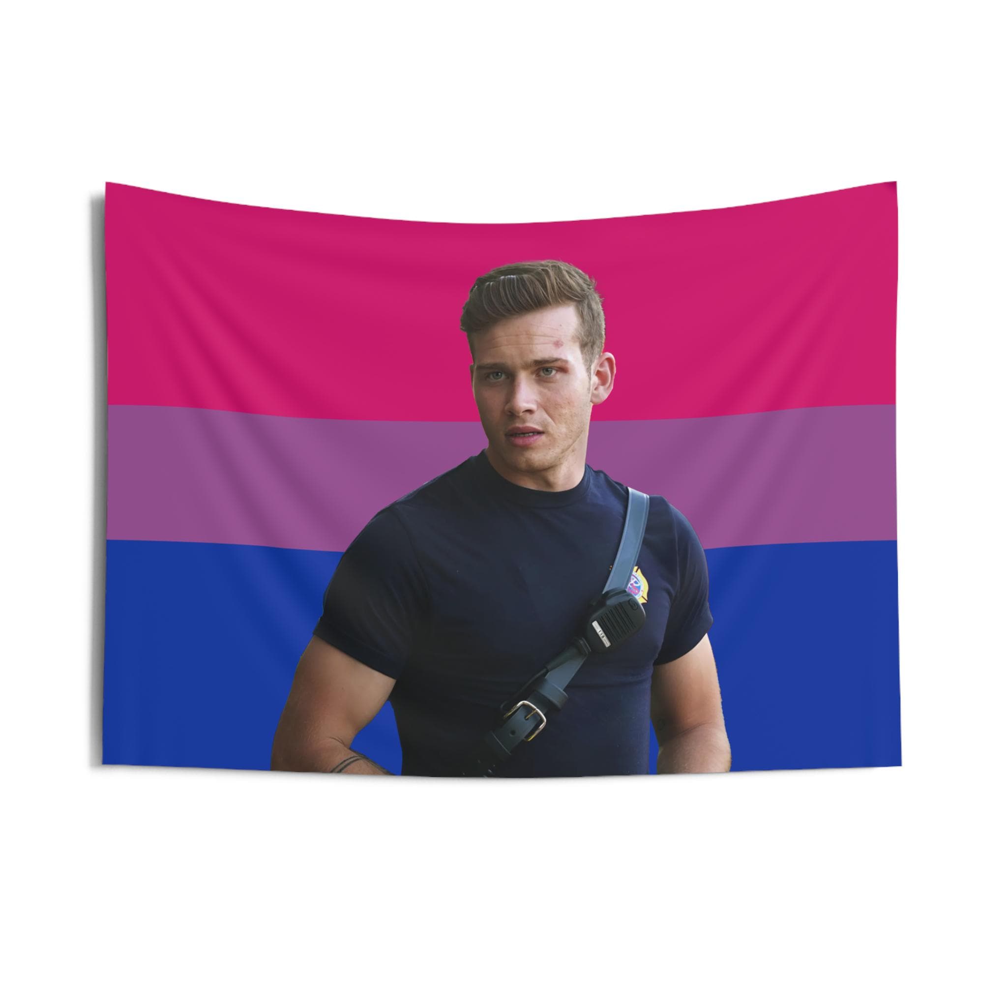 Evan Buckley Indoor Wall Tapestries, Evan Buckley Bi Flag
