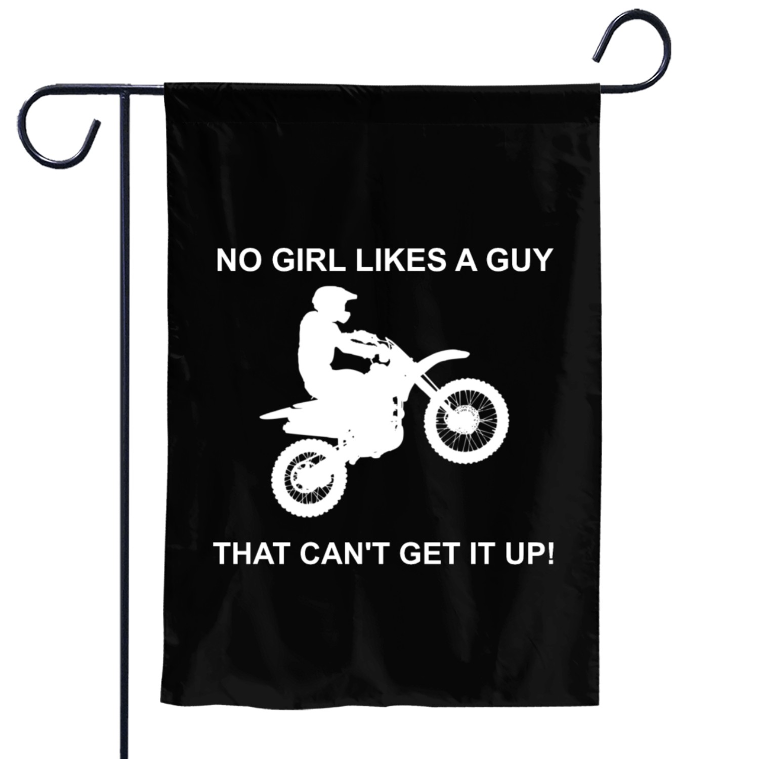 Wheelie girl - Biker, Motorcycle, Gift Motocross Garden Flags