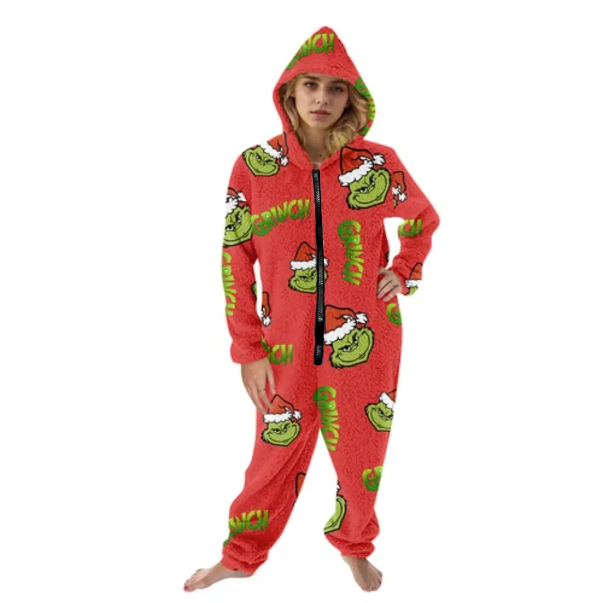 Funny Character Hooded Jumpsuit | Christmas Pajama Outfits | Family Matching Pajamas