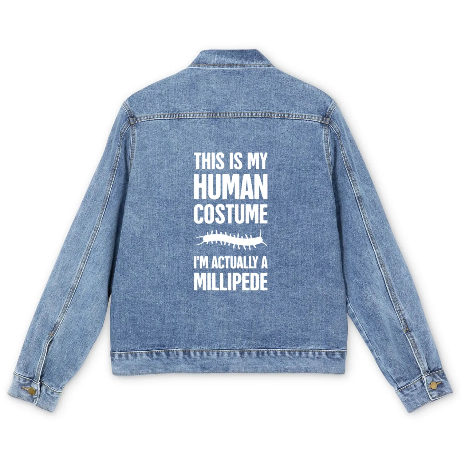 Pet Millipede Owner Millipede Men's Denim Jackets