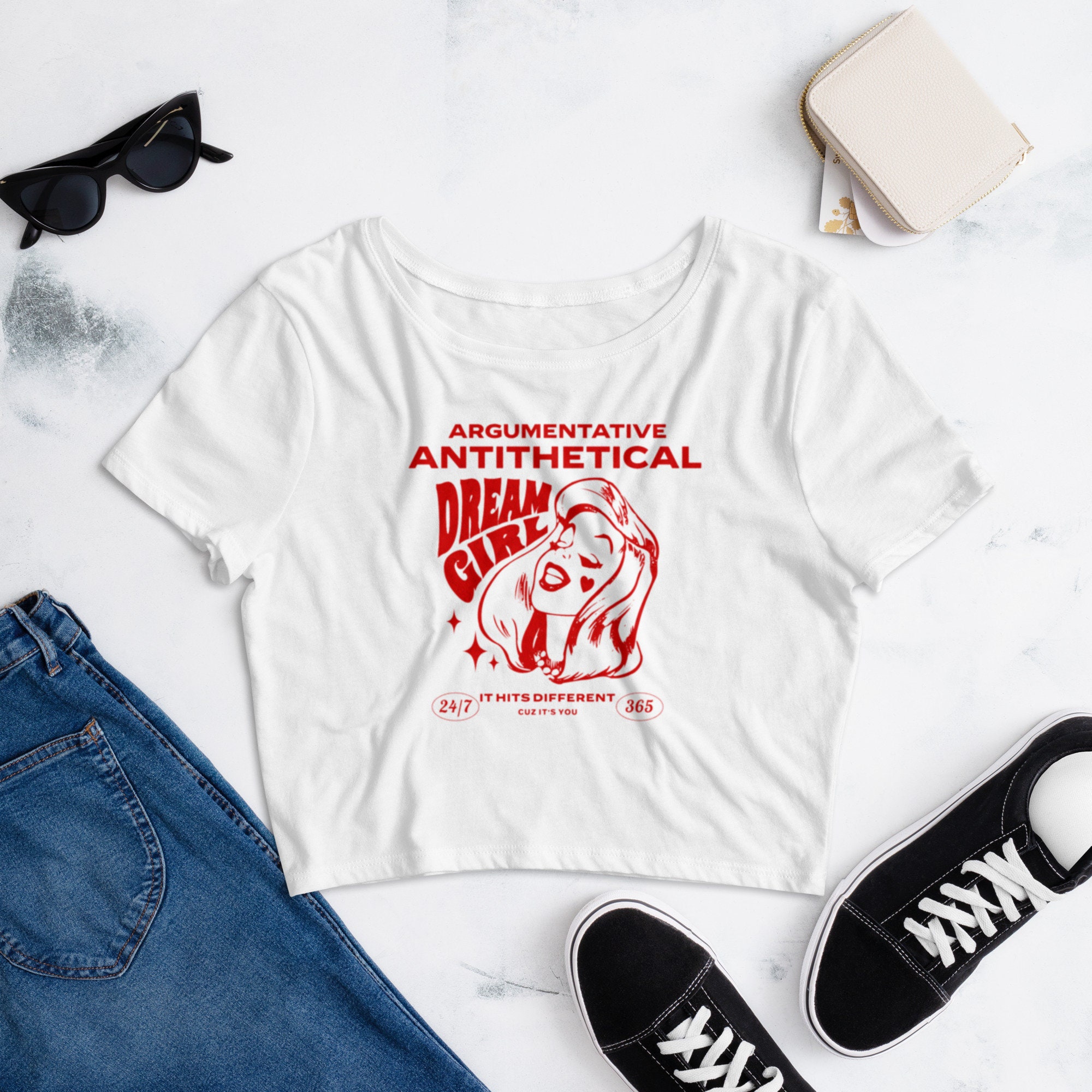 Hits Different Inspired Crop Top (Thin, Comfy Material)