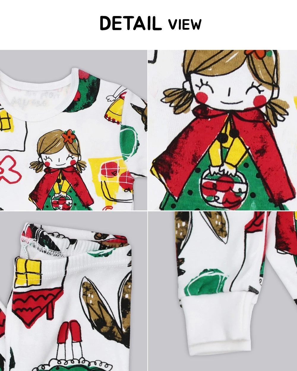 Girls Little Red riding hood Pajamas, kids pajama set, Pajama set for girls, dolls and princess pajamas, Korean pajamas
