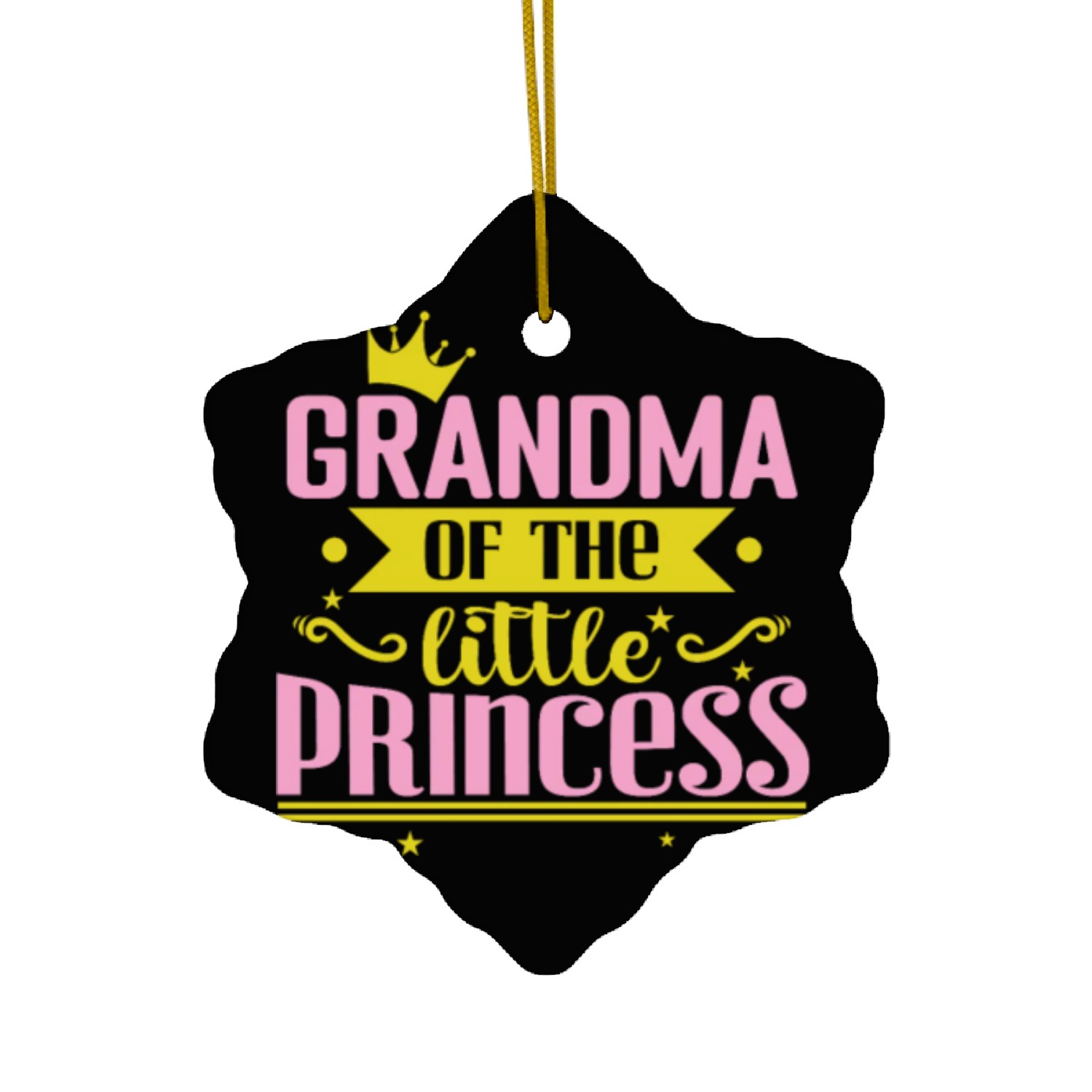 Grandma of the little Princess Ceramic Ornaments