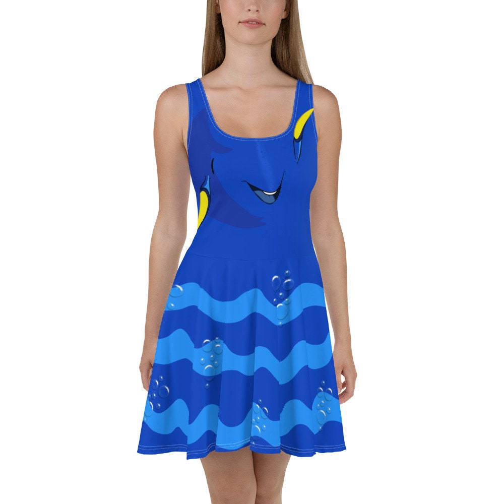 Blue Tang Skater Dress