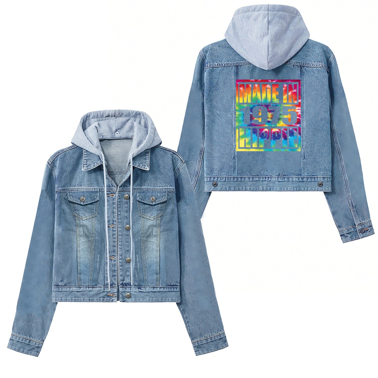 Hippie Birthday 1975 Women's Denim Jackets