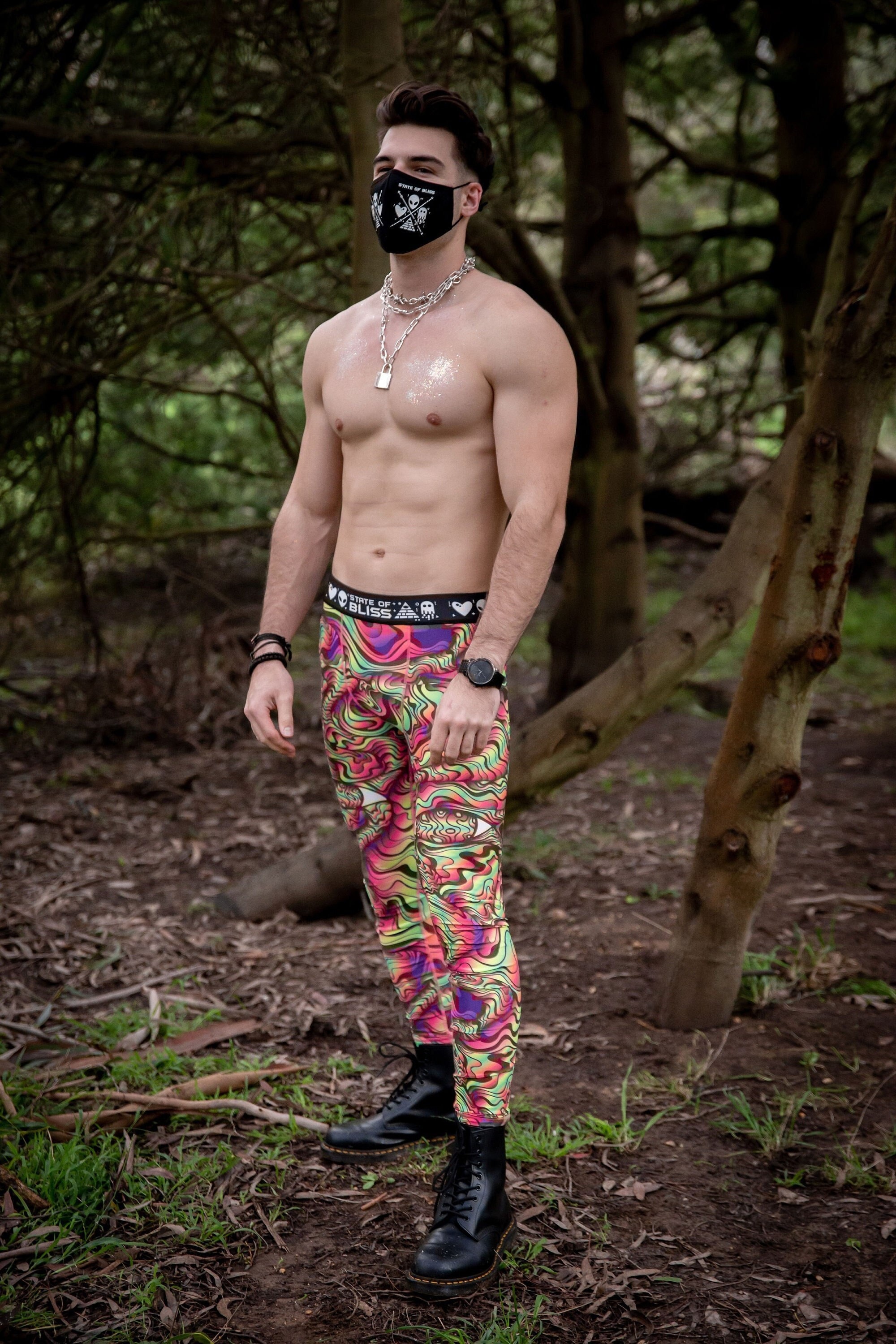 PSYCHEDELIC EYES Festival Leggings