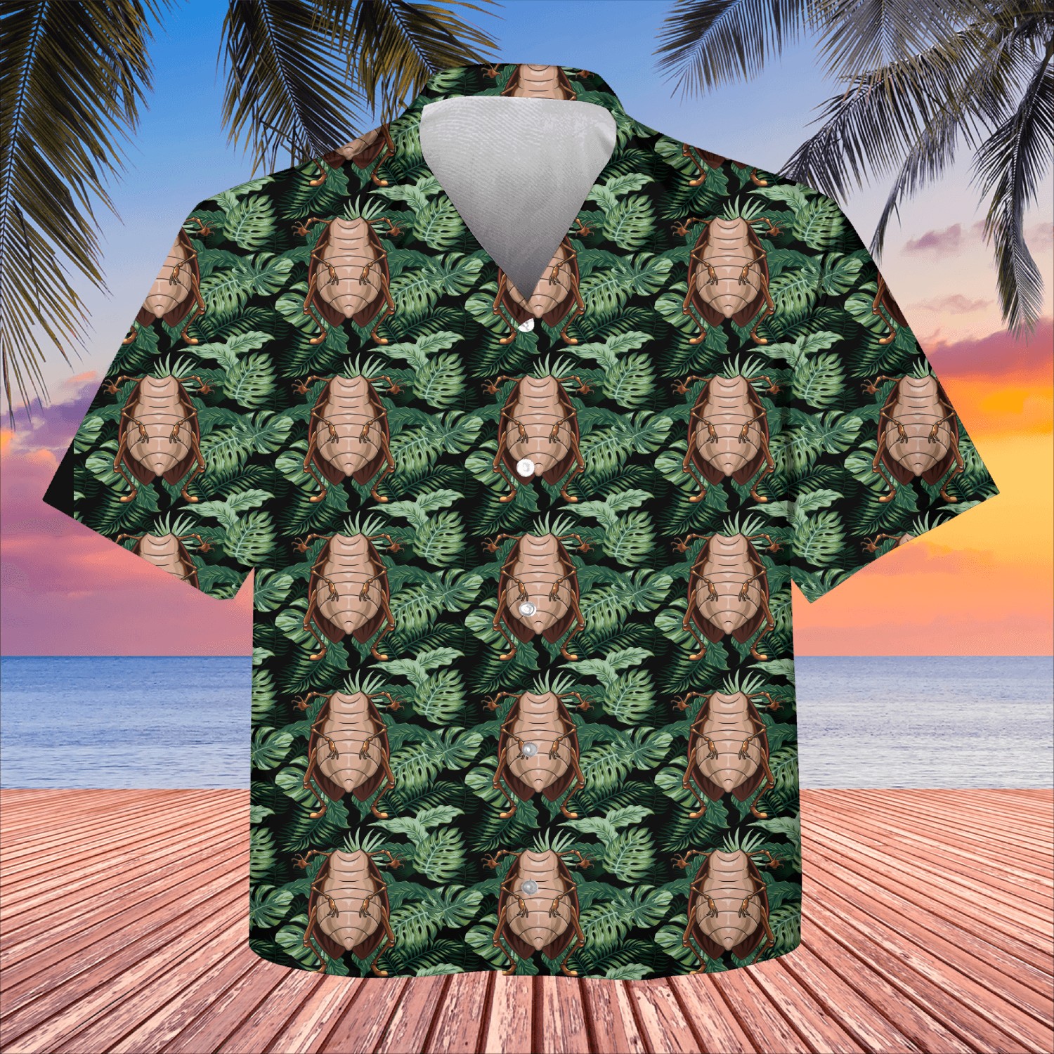 Cool Headless Cockroach Kids Hawaiians