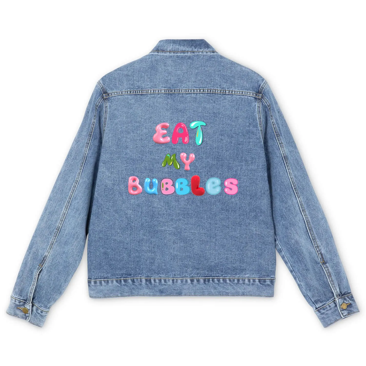 Eat my bubbles Men's Denim Jackets