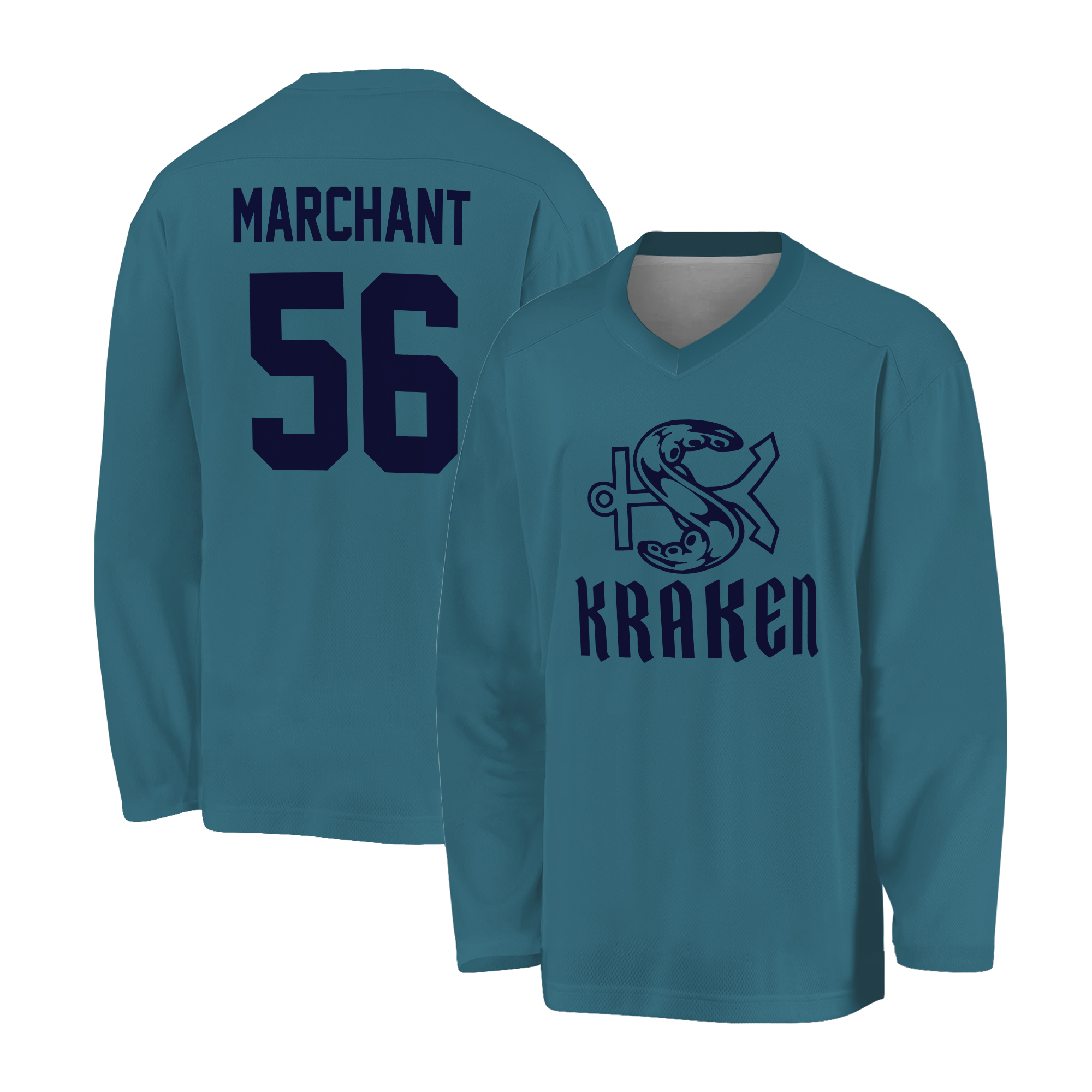 Kraken Hockey Jersey Customized with your Name and Number
