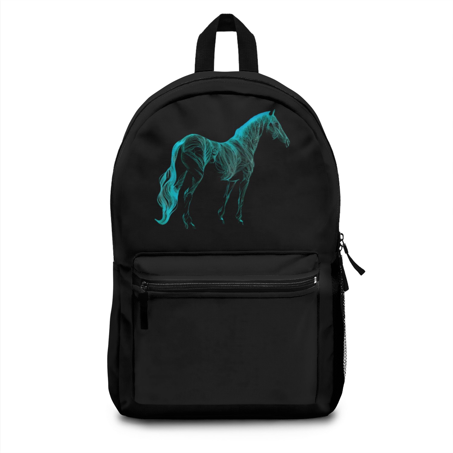 Turquoise Equestrian Art Horse Lover Western Rodeo Backpacks