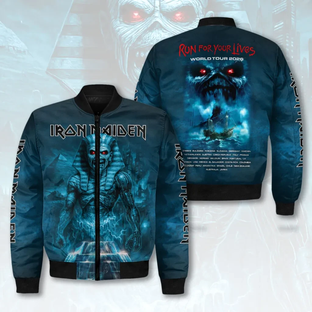 Maiden 2026 World Tour 3D Bomber Jacket