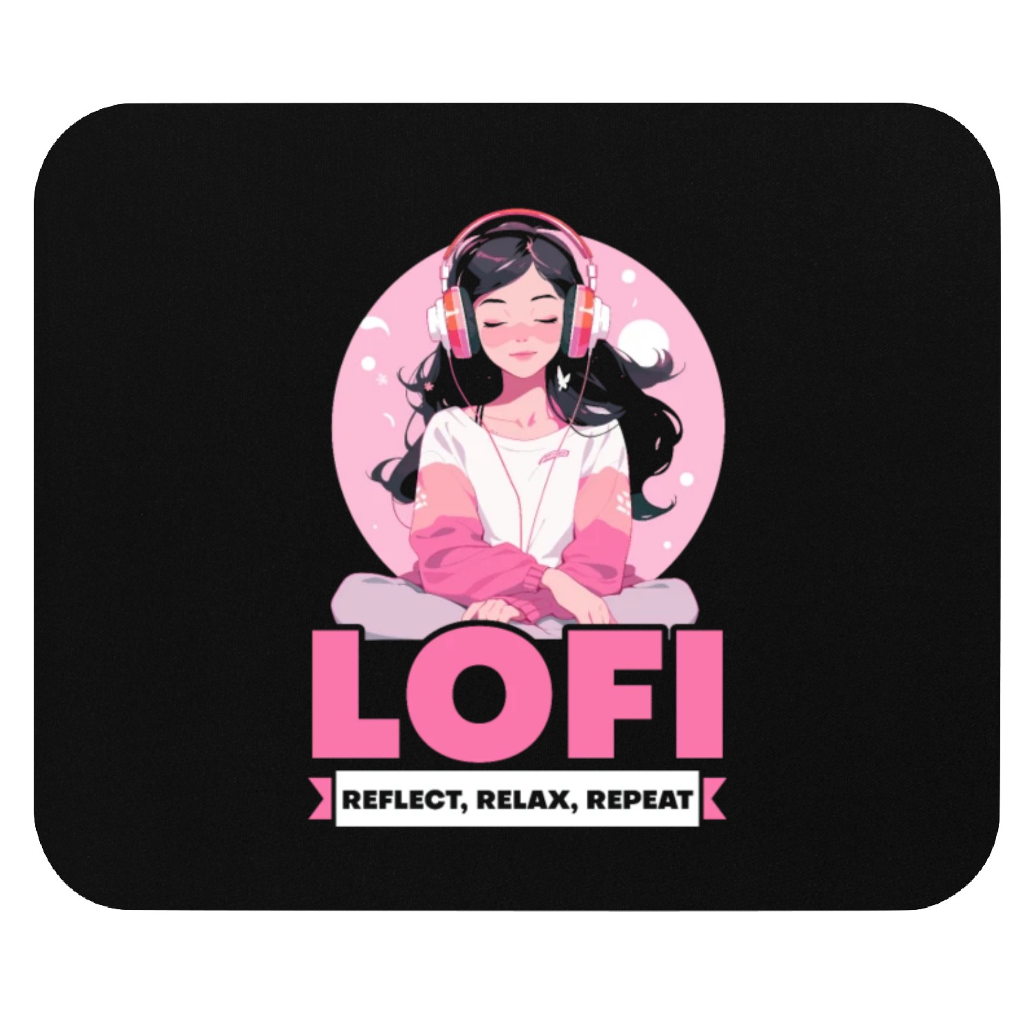 Lofi Music Lover Low Fidelity Japanese Aesthetic Mouse Pads