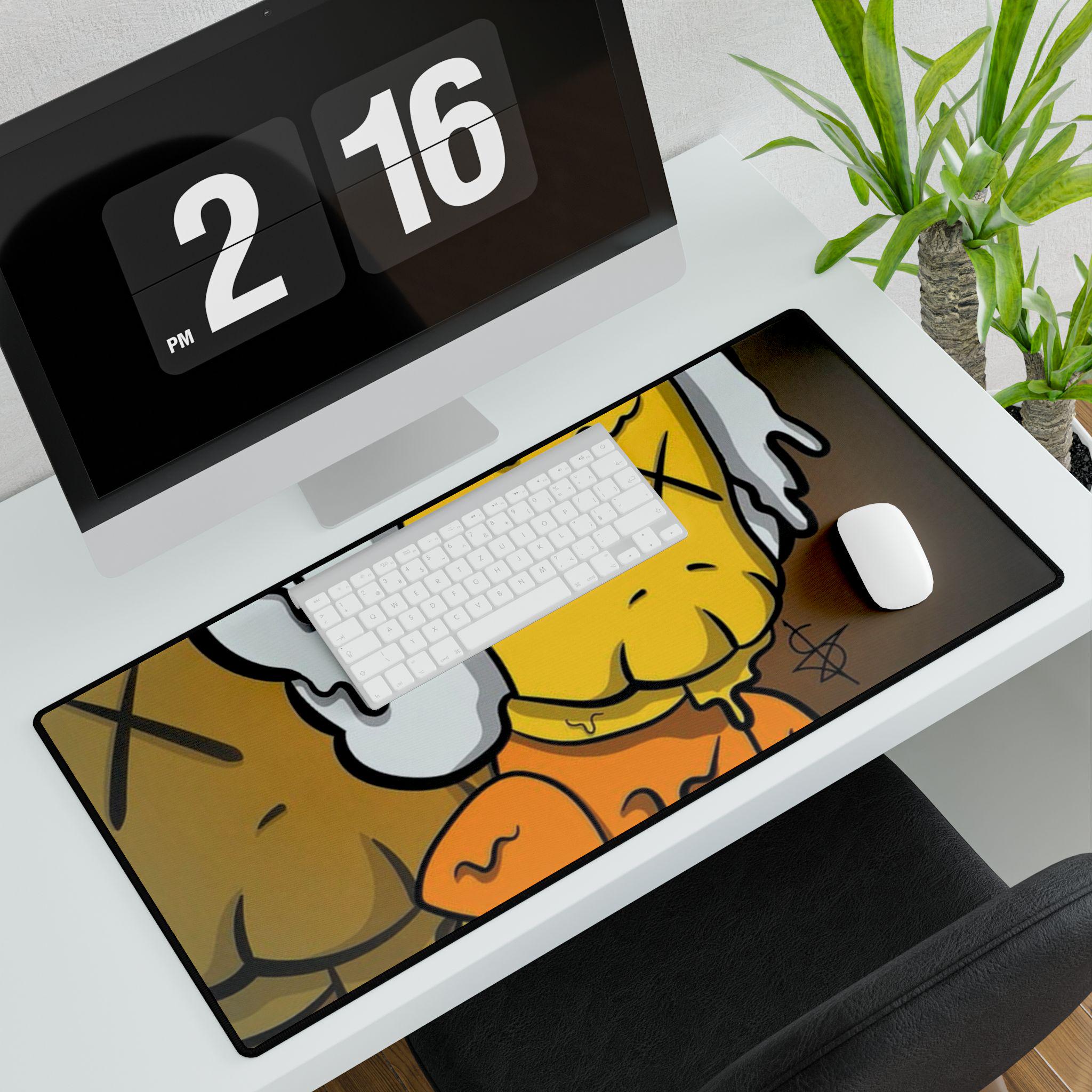 Gaming Mousepad, Hypebeast Bart Simpson Desk Mat, Room Decor, Living Room Setup, High Quality Desk Pad