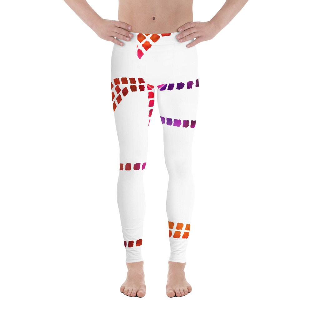 Dotted Mens Leggings | Activewear Leggings | Workout Leggings | Fitness Leggings
