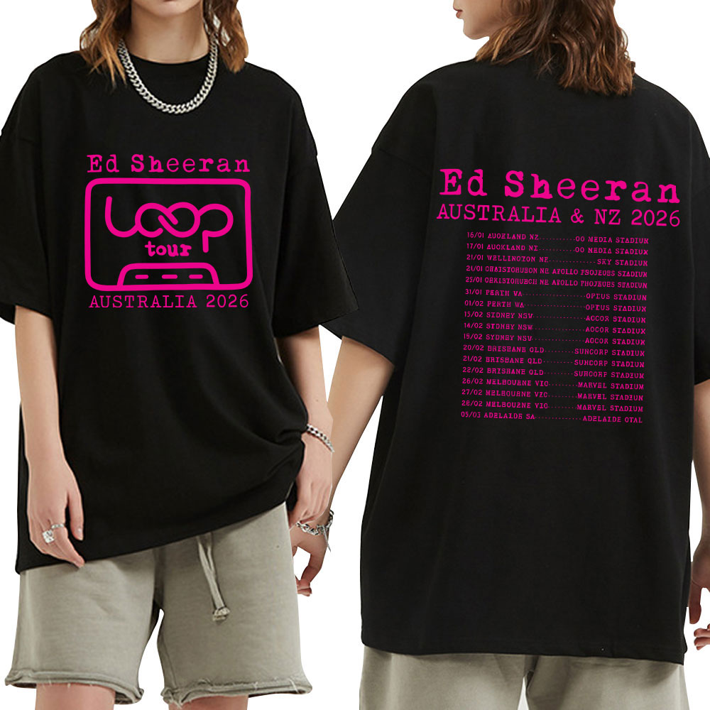 Ed Shee Loop Tour Australia New Zealand 2026 Tour Merch T-shirts