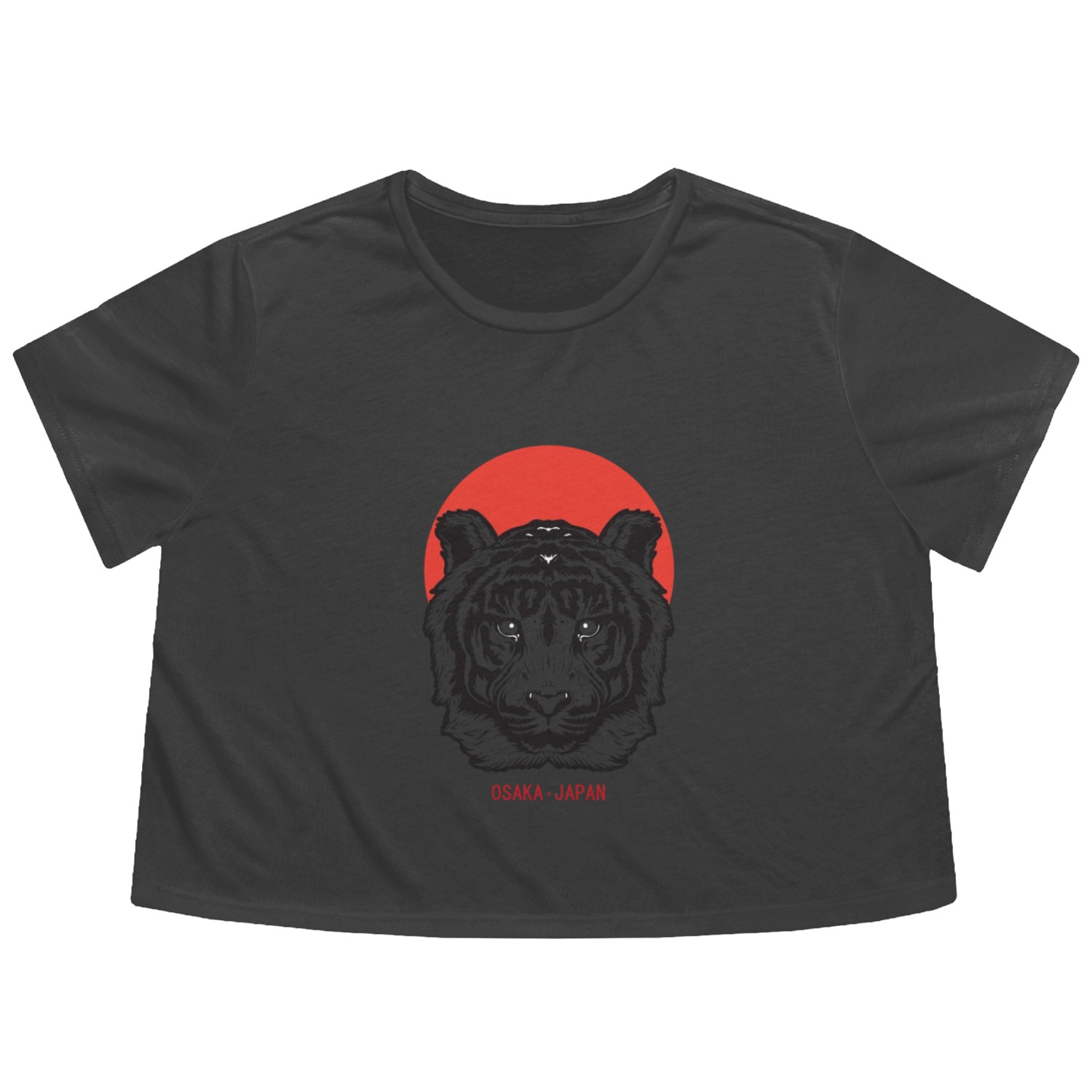 Japanese Tiger Flowy Cropped Tees