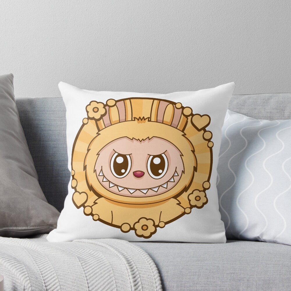 Labubu Baba Pillow, Cute Labubu Pillows Gift, Gift for Fan