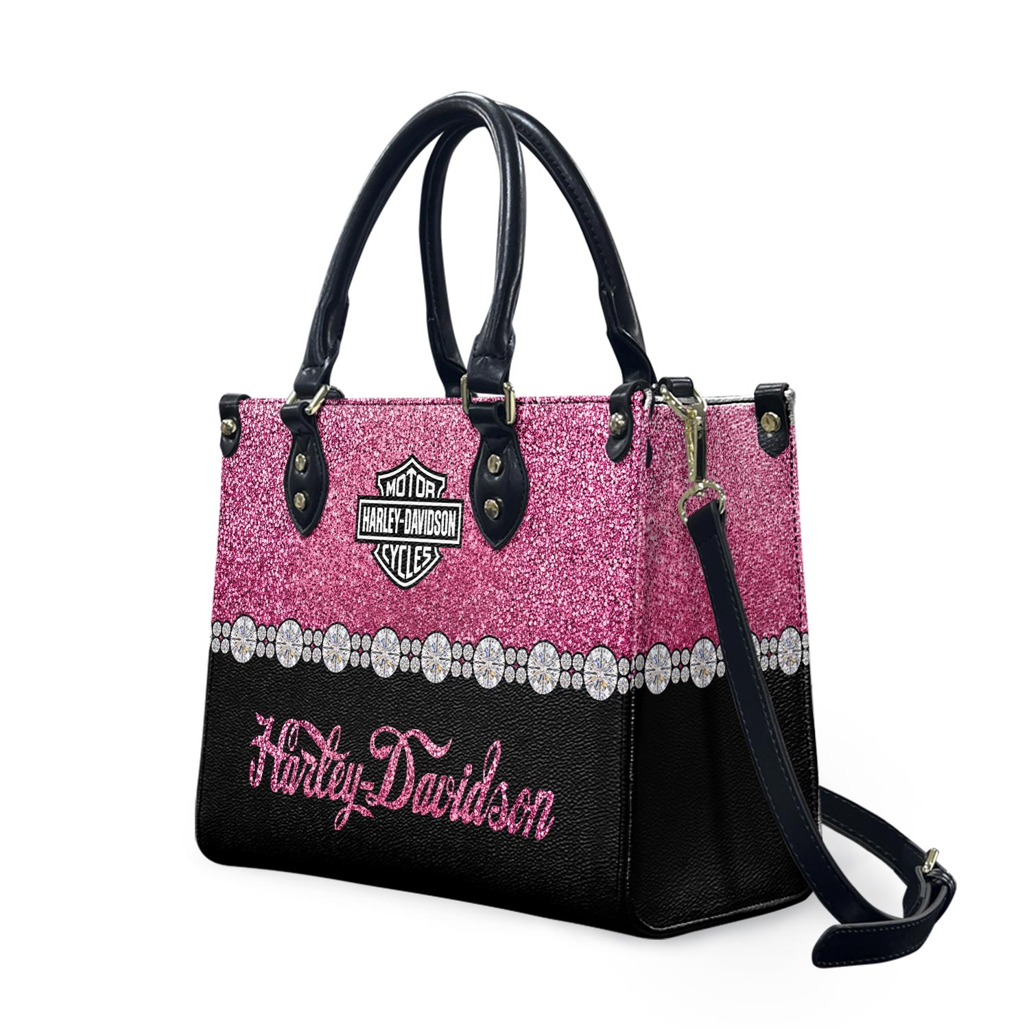 Harley Racing Davidson Leather Handbag, Women's Leather Bag Gift