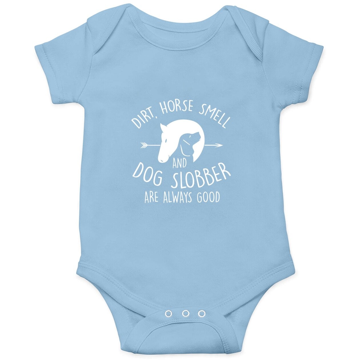 Dirt, Horse Smell & Dog Slobber Horse Lover Gift Baby Bodysuit