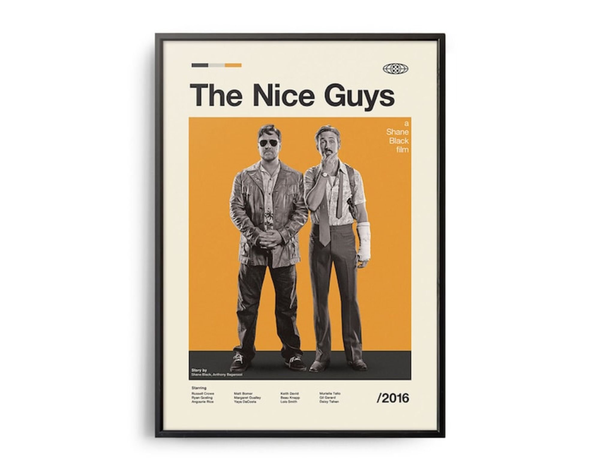 The nice guys vintage inspired movie Poster