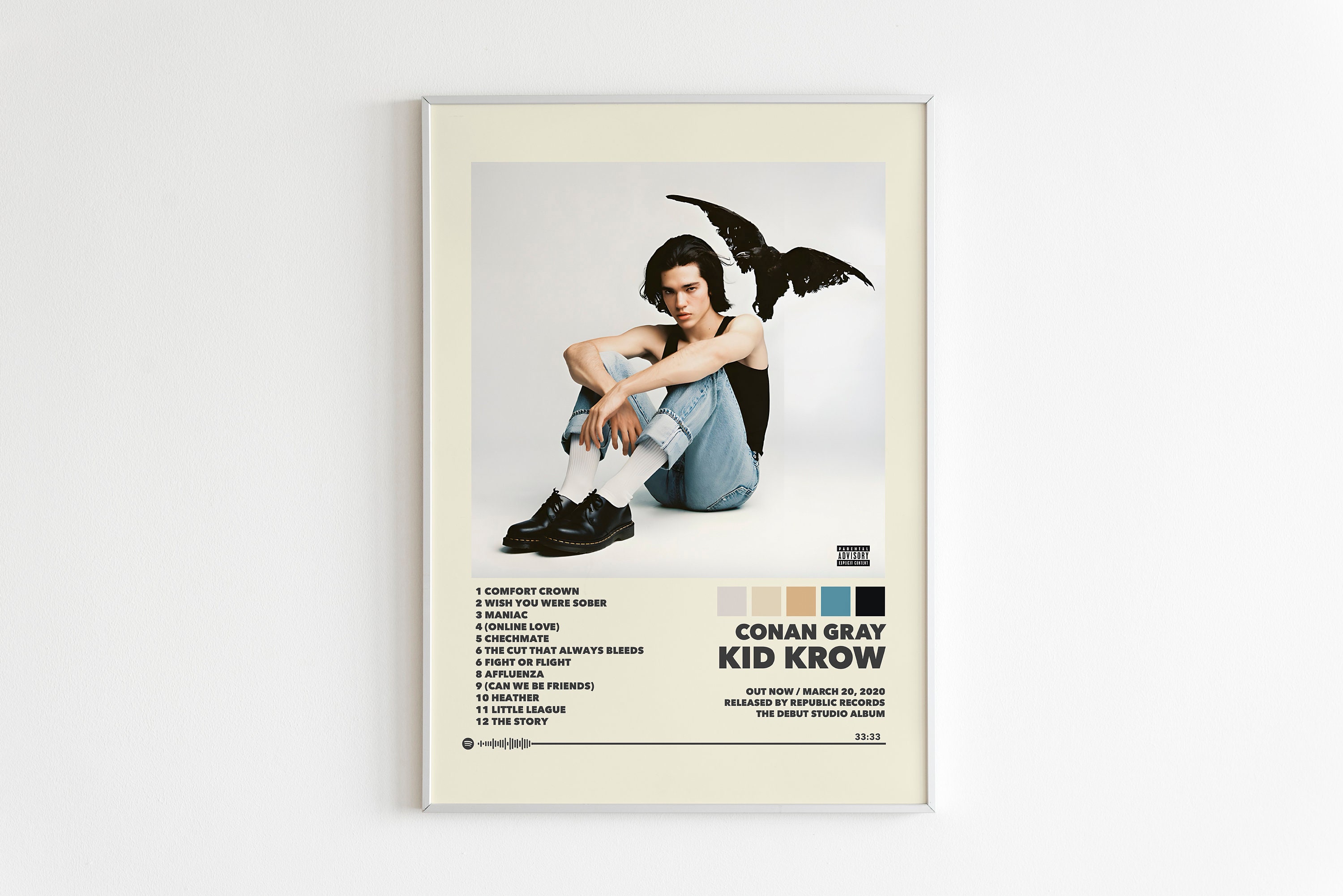 Conan Gray Posters, Kid Krow Poster, Album Cover Poster,Poster Print Wall Art, Custom Poster, Home Decor, Conan Gray, Kid Krow