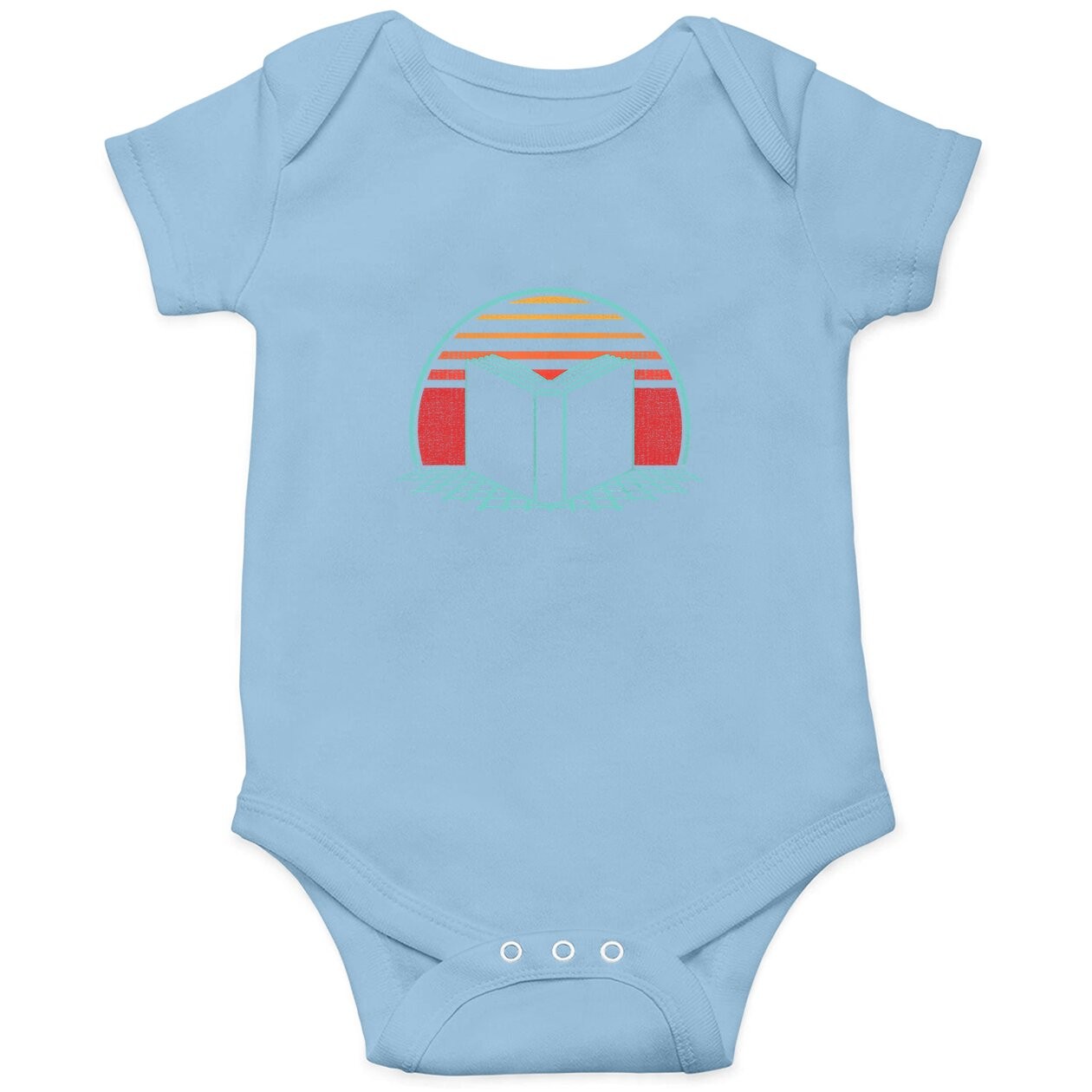 Reading Book Lover Retro 80s Style Bookworm Librarian Baby Bodysuit