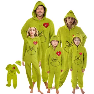Funny Character Hooded Jumpsuit | Christmas Pajama Outfits | Family Matching Pajamas