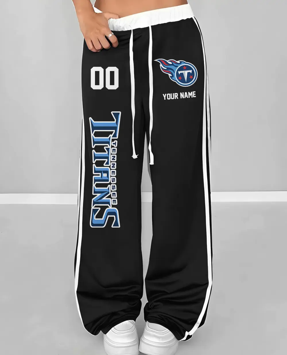 Tennessee Titans Personalized Wide Leg Lounge Pants