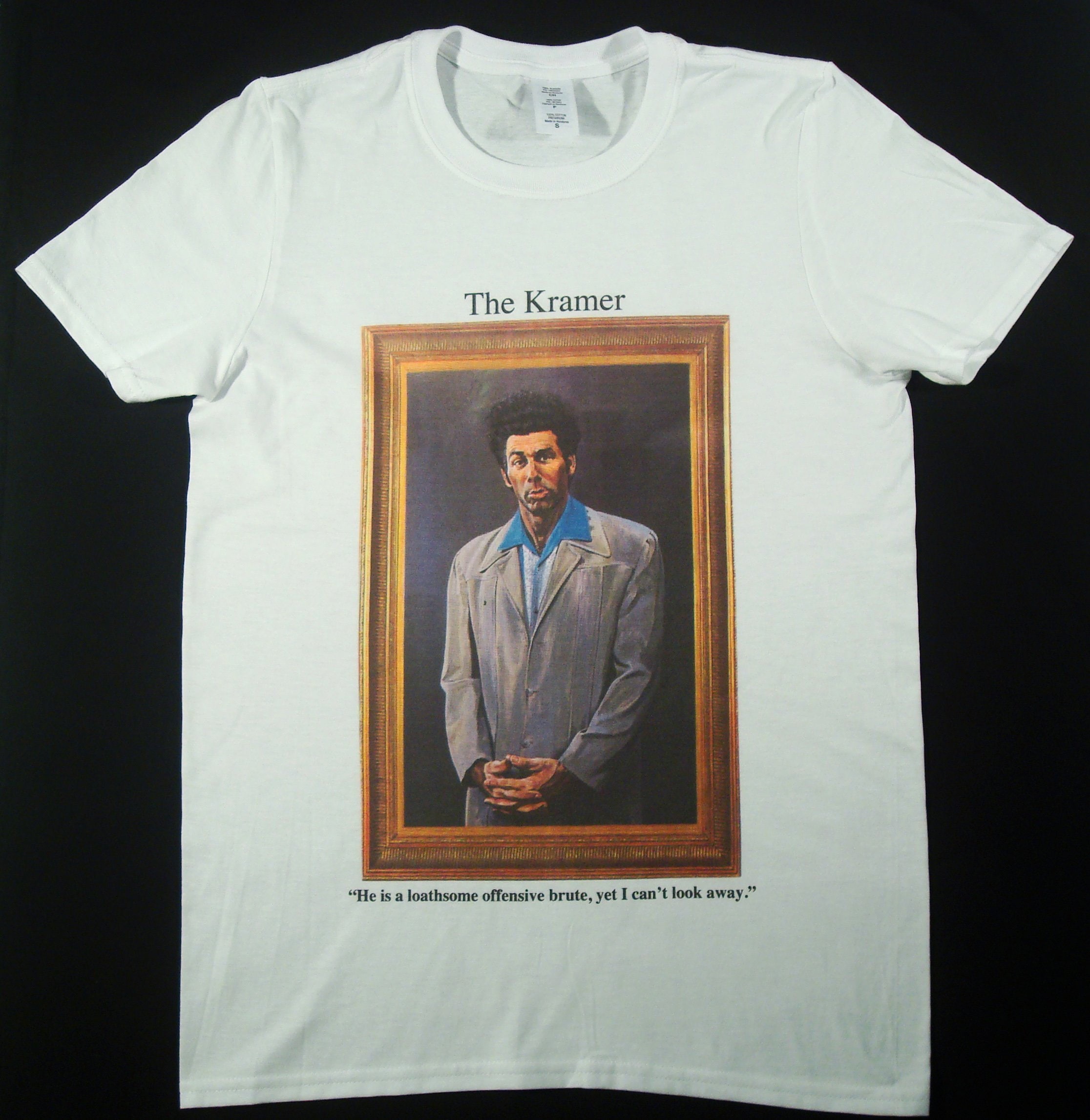 Kramer Sienfeld painting White T-shirt sizes available S-3XL