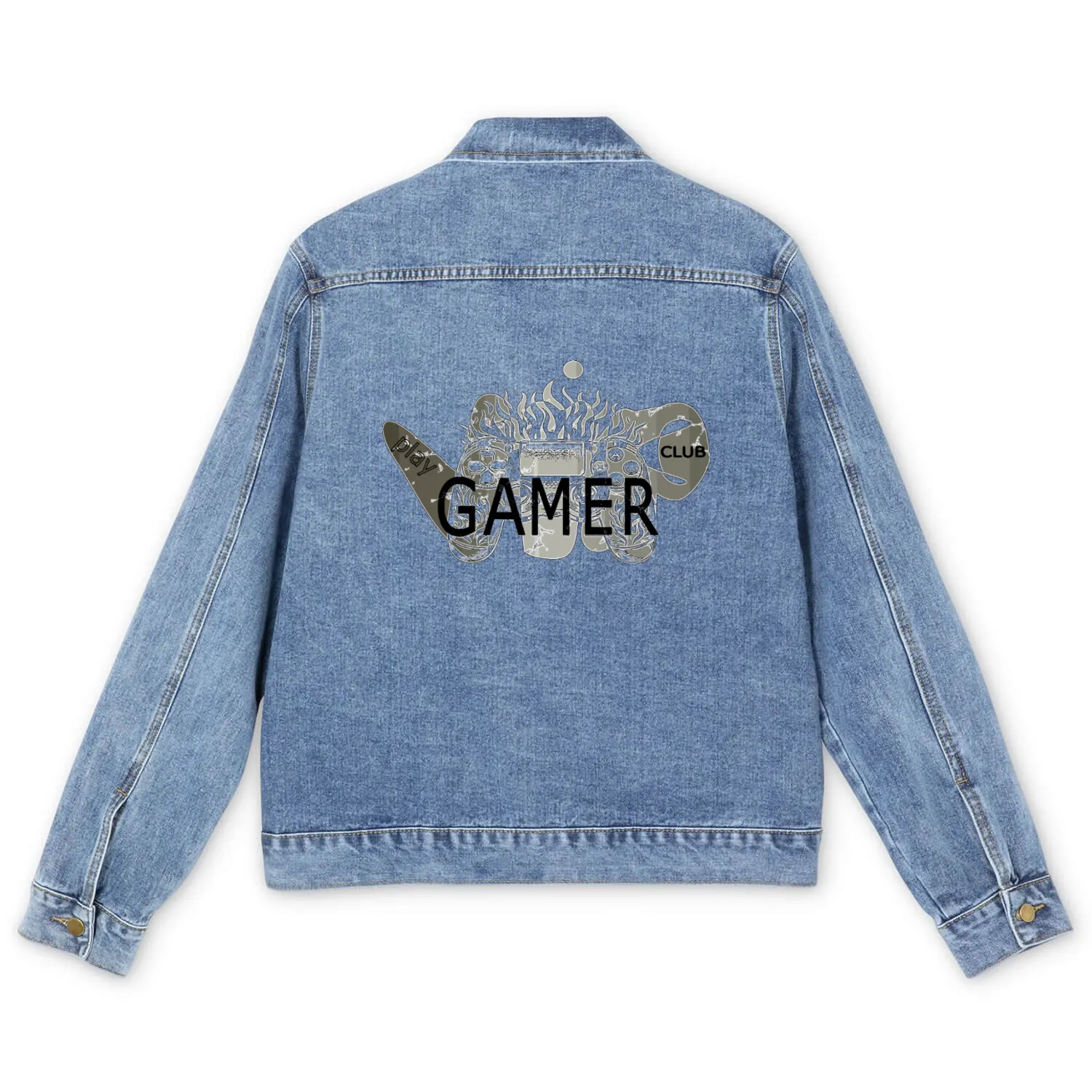vip gamer club Men's Denim Jackets