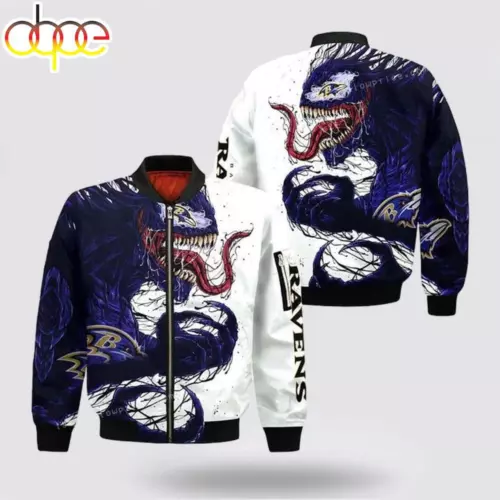 football Baltimore Ravens Venom Bomber Jacket