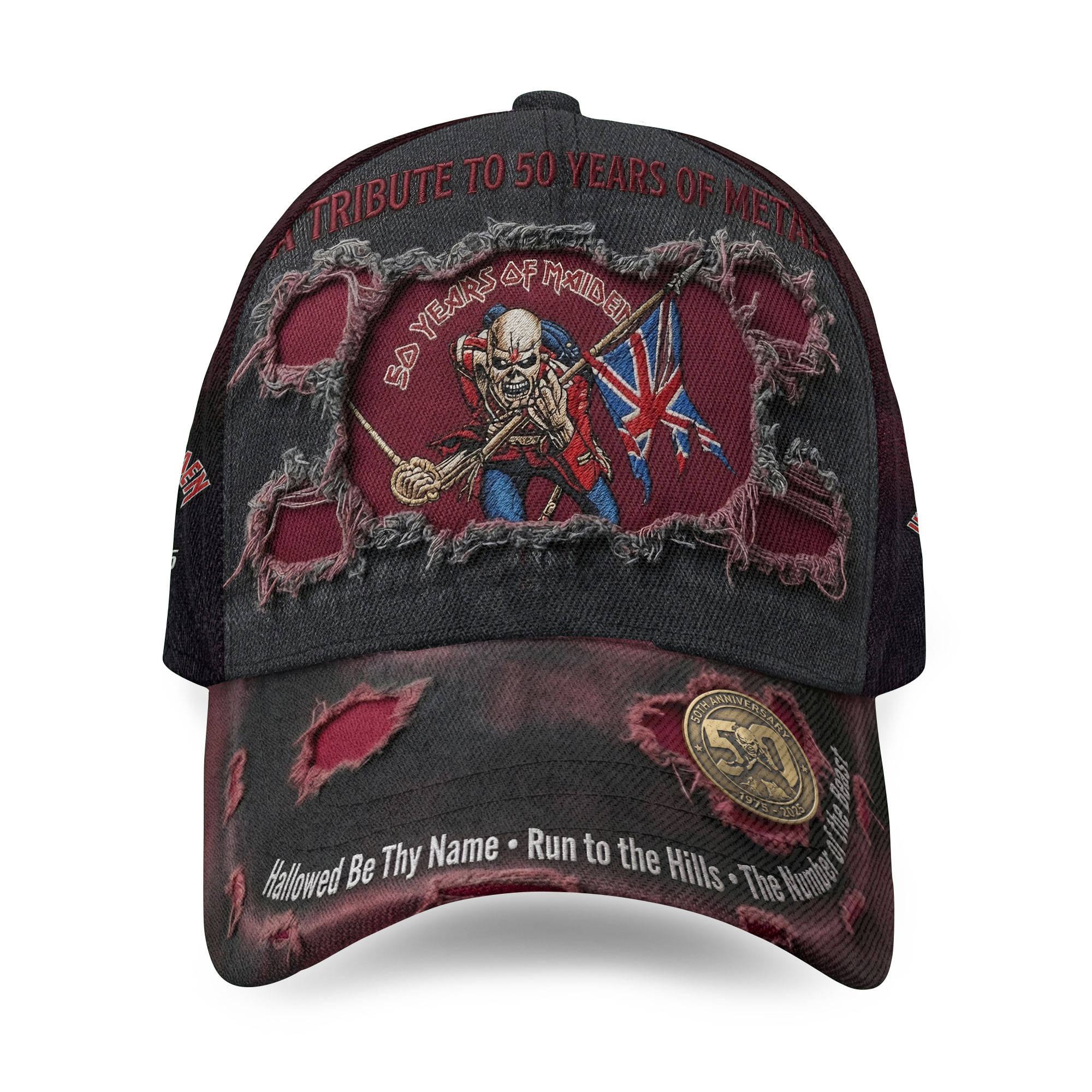 Iron Maiden 50th Anniversary Baseball Cap