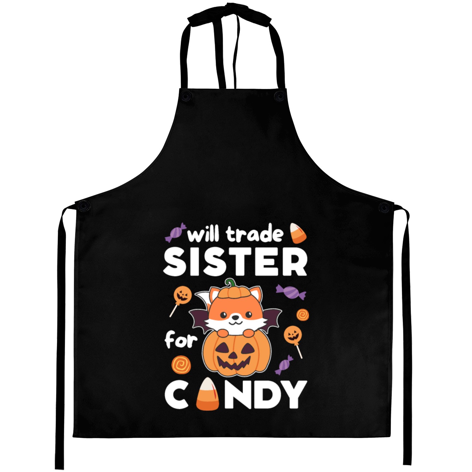 Fox Halloween Trade Sister For Candy Aprons