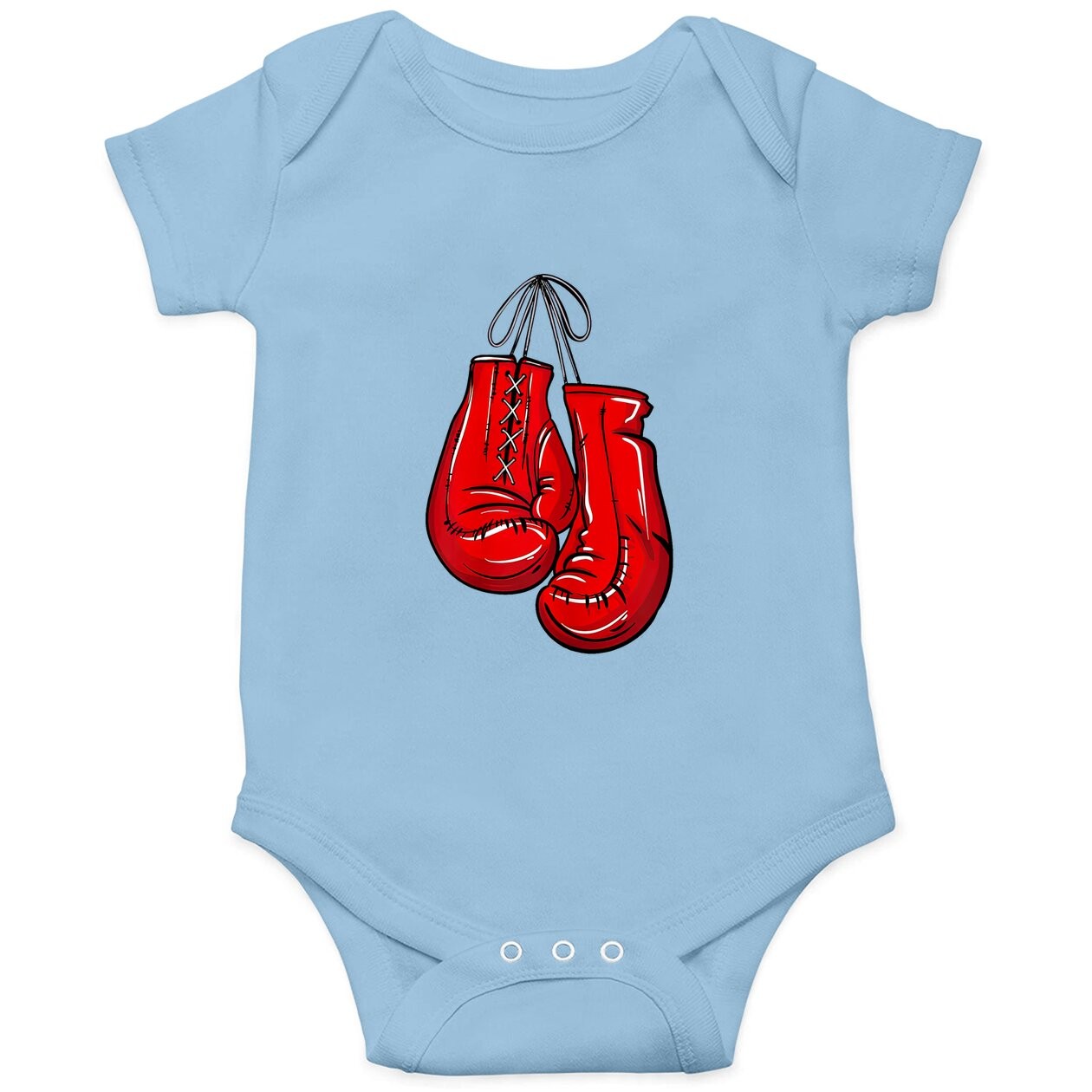 Love Boxing Gloves Illustration Gifts Boxer Gift Baby Bodysuit