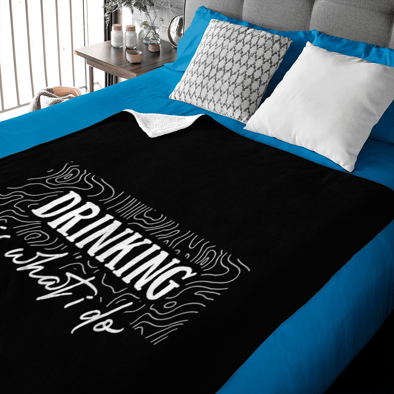 Drinking is what i do Baby Blankets