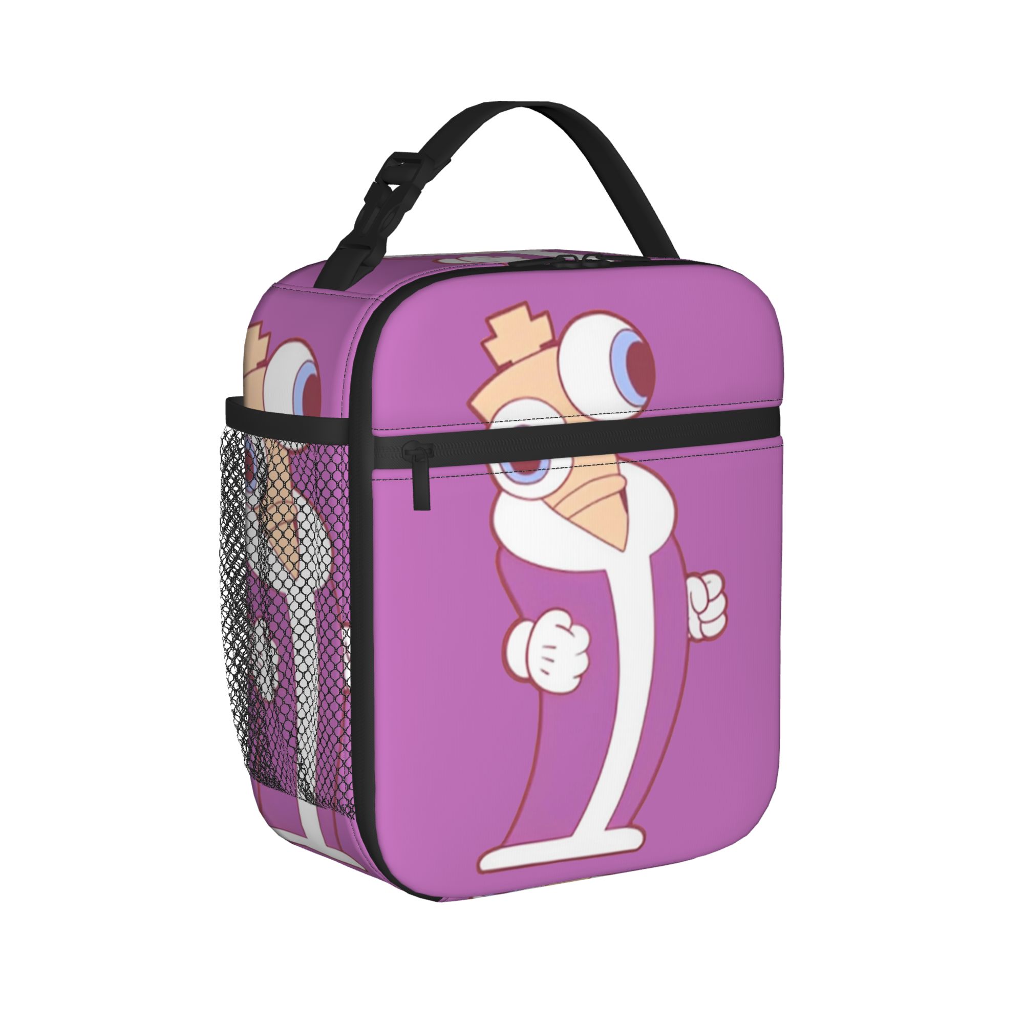Kinger Cartoon Digitals Circus Thermal Insulated Lunch Bags for Travel Reusable Food Bag Thermal Cooler Food Box
