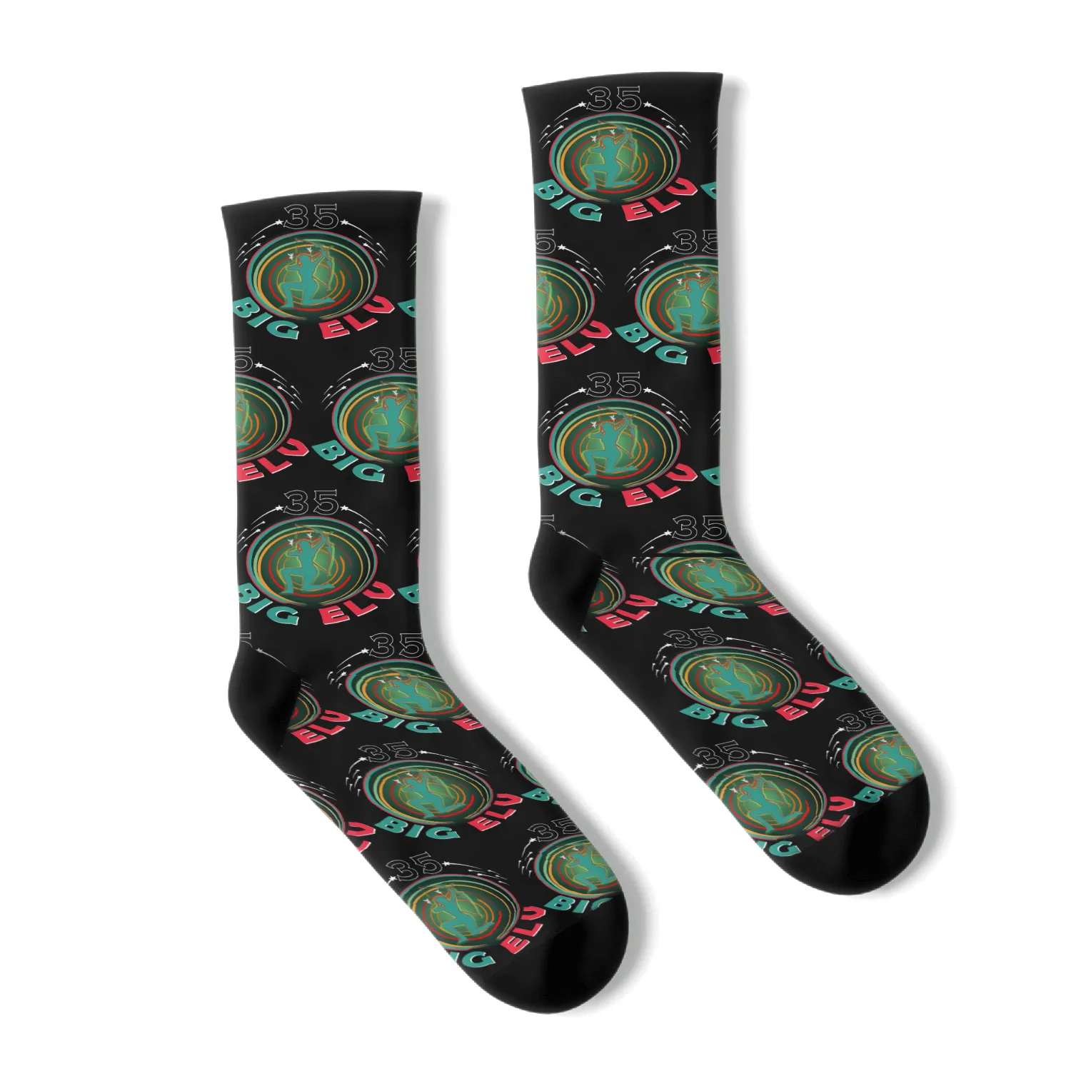 35 Vintage elves Birthday Fantasy Socks