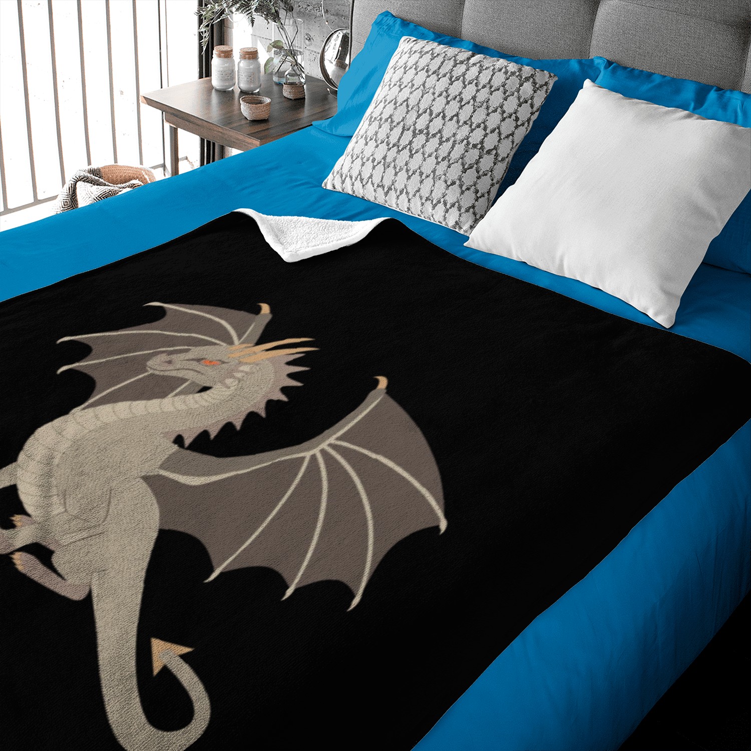 Brown Dragon Baby Blankets