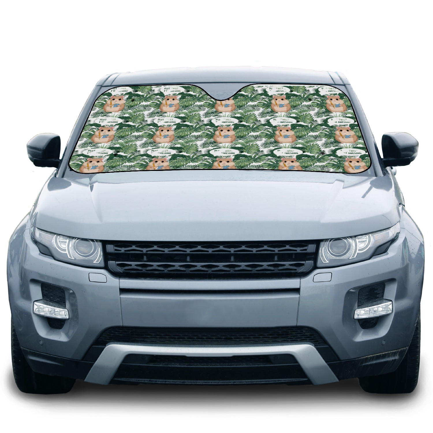 Hamster Writer Author Plot Twist I'm Awesome Car Sun Shades