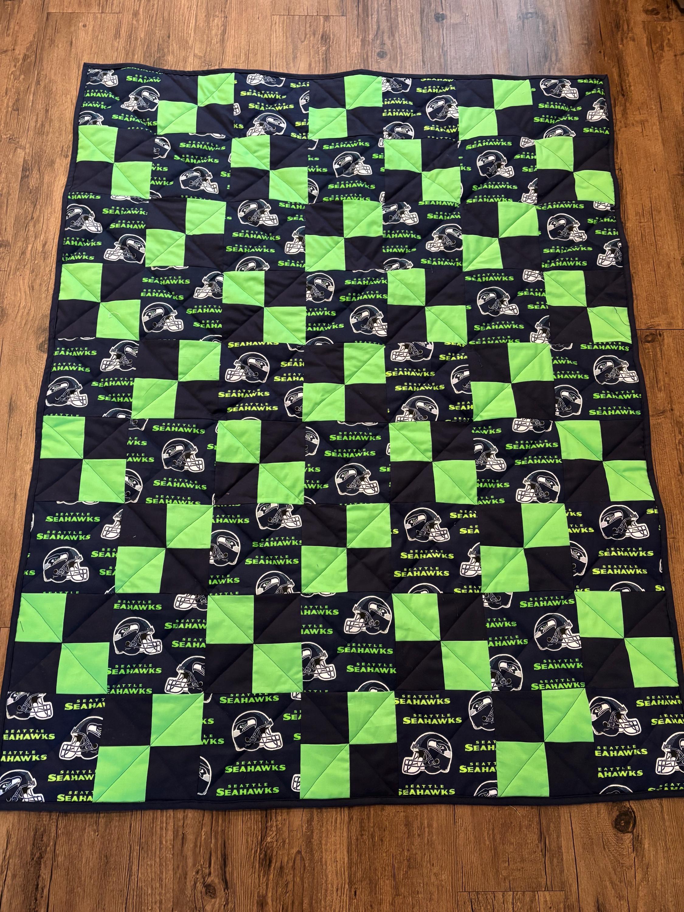 Seattle Seahawks Football Quilt for Home & Living